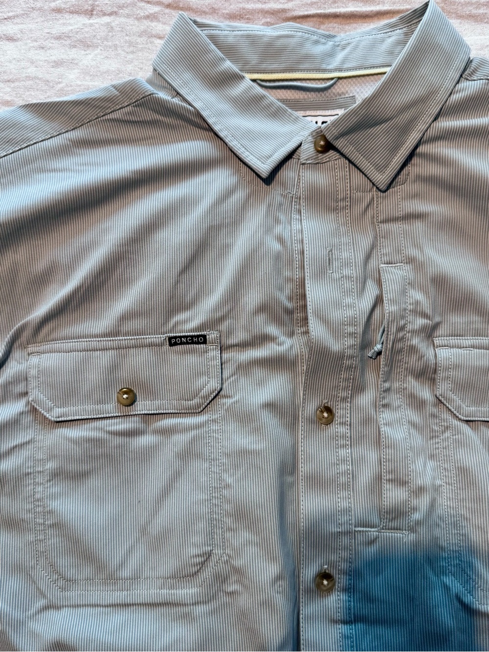 Poncho Short Sleeve Button Up